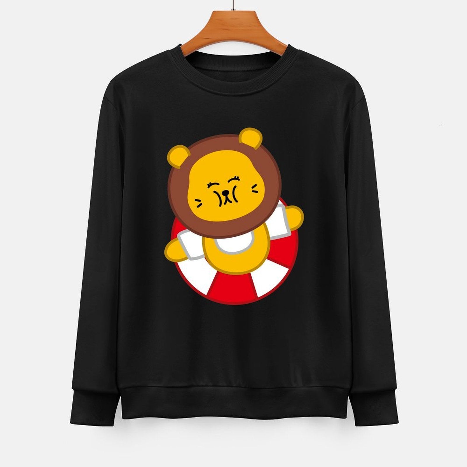 Front Patterned Long Sleeve TopSoftWear Strong